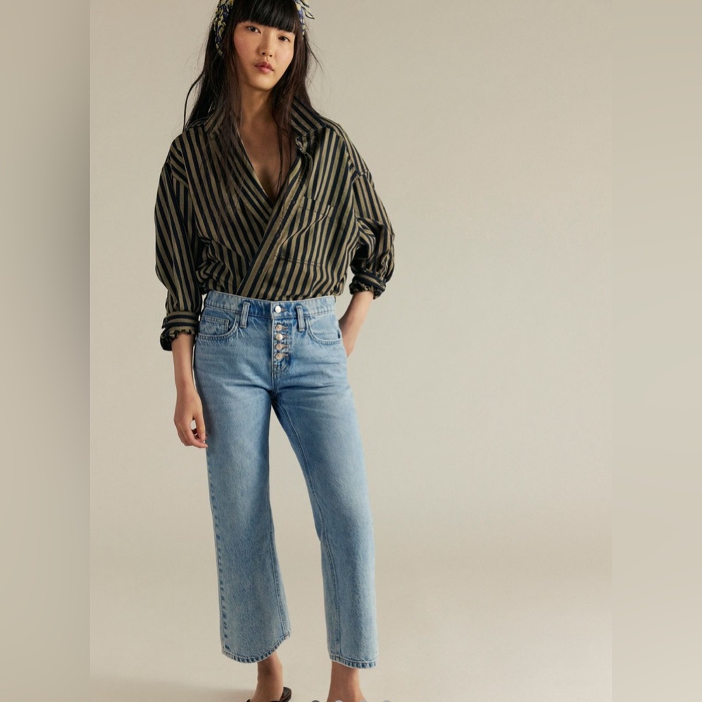 NWT We The Free Sunny Afternoon Ankle Flare Jeans